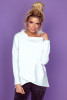 Cowl neck blouse K204 color White