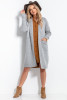 Woolen classic cardigan with pockets F1059 color Grey