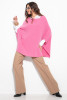 Wool poncho F1108 color Pink