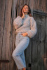 Chunky Knit sweater F1135 color Grey