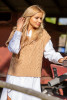 Woolen warm V-neck vest F1118