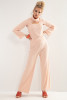 Elegant 4-piece set pants, top, skirt, blouse F1194 color Pinkpowder