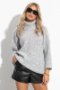 Loose turtleneck sweater F1270 color Grey