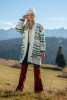 Cardigan Norwegian pattern F1370 color Eden