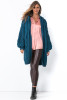 Openwork cardigan with a hood F1493 color PRINCESBLUE