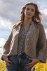 Fastened short cardigan F1483 color Latte