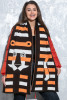 Tiger scarf F1558 color Orange