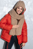 Long chunky knit scarf F1561