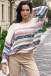 Light oversized striped sweater F1311