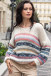 Light oversized striped sweater F1311