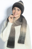 COLORFUL WOOL HAT AND SCARF SET F1761