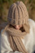 Chunky knit hat F1559