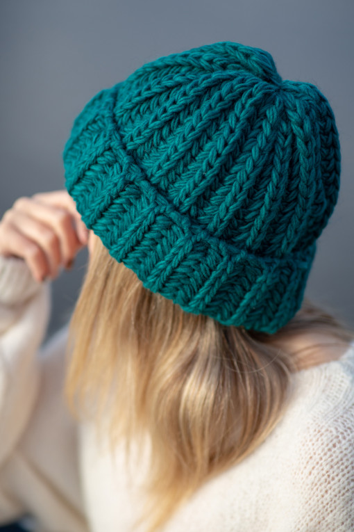 Chunky knit hat F1554