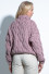 Wool sweater with a thick knit F839 pinkpowder