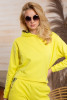 Hooded sweatshirt and trousers with prints F1076 yellow