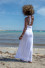 LONG SUMMER DRESS WITH OPEN BACK F1461 white