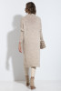 Long sweater with a slit F1515 beige