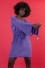 Boho style wrap dresses F1647 purple