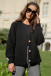 Classic Buttoned Short Cardigan F1733 black