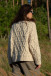 Classic Buttoned Cardigan with Cable Knit Pattern F1726 beige