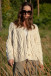 Classic Buttoned Cardigan with Cable Knit Pattern F1726 beige