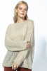 Classic sweater made from baby alpaca wool F1731 beige