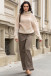 SEAMLESS OVERSIZED SWEATER WITH TURTLENECK AND ROLLED CUFFS MADE FROM ALPACA WOOL F1750 beige